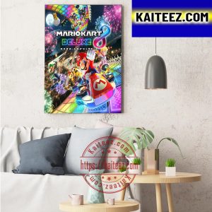 Mario Kart Deluxe Decorations Poster Canvas