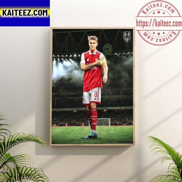 Martin Odegaard is New Captain Arsenal Football Team Wall Decor Poster Canvas