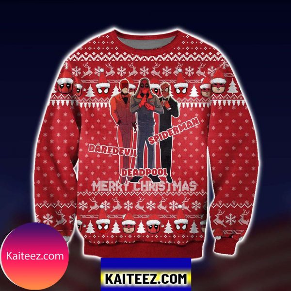 Marvel Red Team Christmas Ugly Sweater