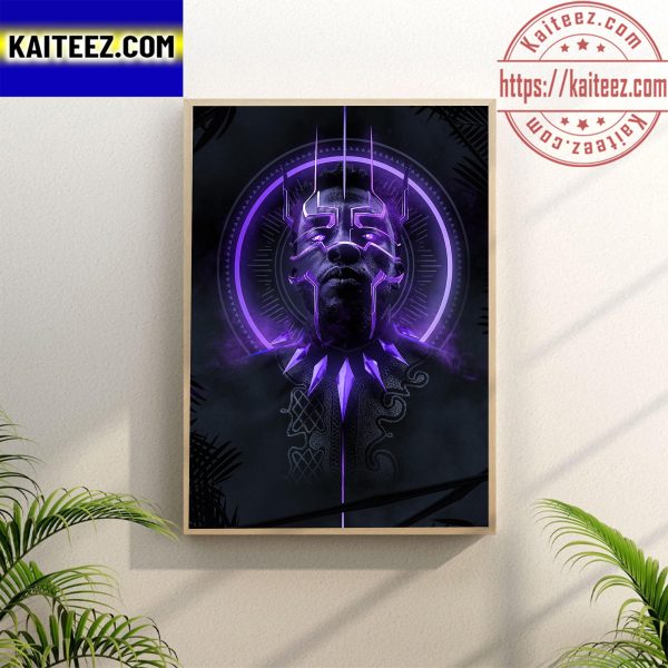 Marvel Studios Black Panther Wakanda Forever Purple Wall Decor Poster Canvas