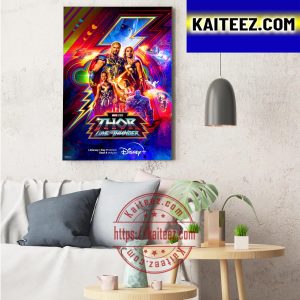 Marvel Studios Thor Love And Thunder In Disney Plus Day Premiere ArtDecor Poster Canvas