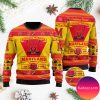 Maryland Terrapins Football Team Logo Custom Name Personalized Christmas Ugly Sweater