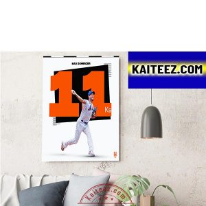 Max Scherzer 11 Ks In New York Mets MLB ArtDecor Poster Canvas