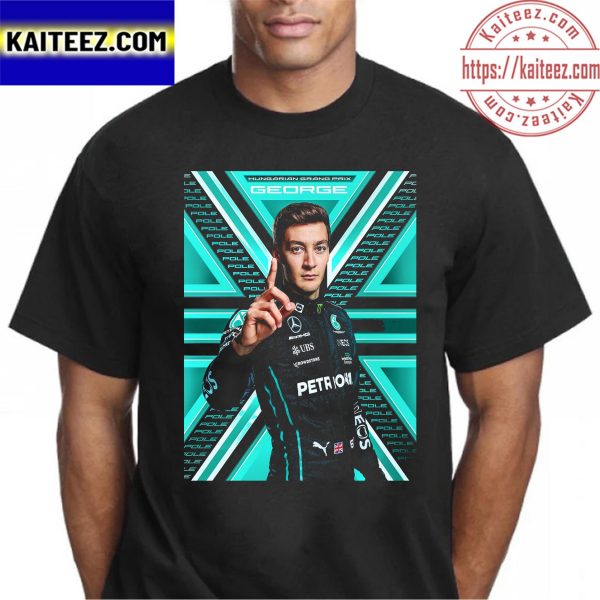 Mercedes-AMG PETRONAS F1 Team George Russell Pole Position In Hungary GP Classic T-Shirt
