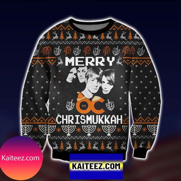 Merry Chrismukka Knitting Pattern 3d Print Christmas Ugly Sweater