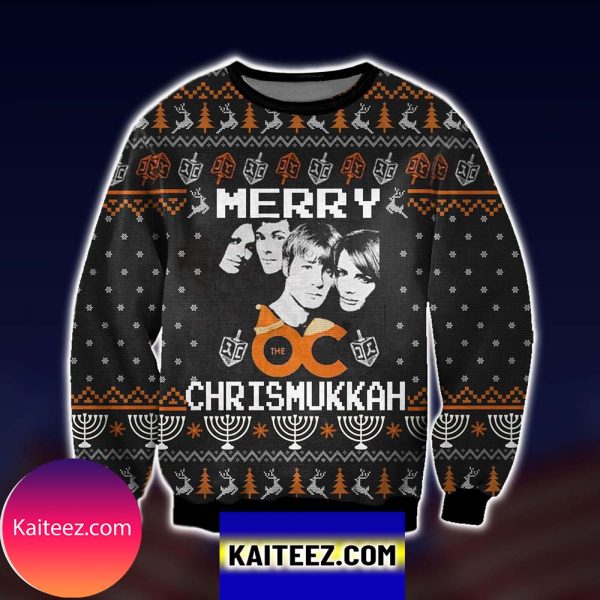 Merry Chrismukka Knitting Pattern 3d Print Christmas Ugly Sweater