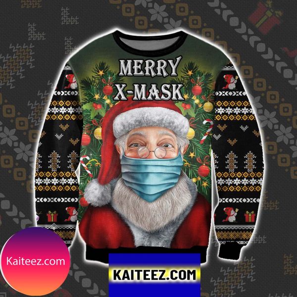 Merry X-mask Santa Claus Christmas Ugly Sweater