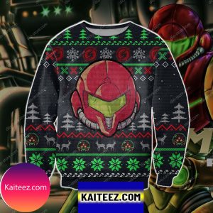 Metroid Game 3d Knitting Pattern Print Christmas Ugly Sweater