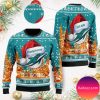 Miami Dolphins Football Team Logo Custom Name Personalized Christmas Ugly Sweater