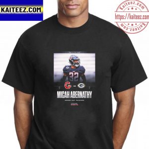 Micah Abernathy From Houston Gamblers to Green Bay Packers Vintage T-Shirt