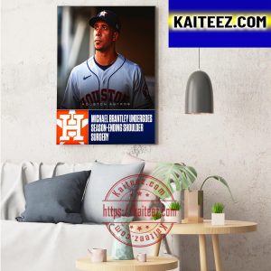 Michael Brantley Underwent Surgery Art Decor Poster Canvas