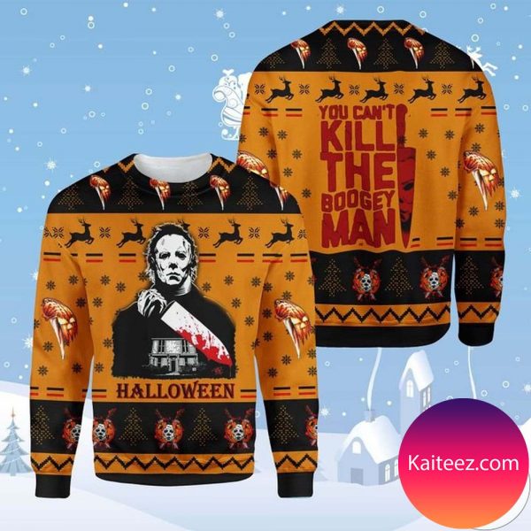 Michael Myers You Can’t Kill the Boogeyman Christmas Ugly Sweater