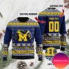Michigan State Spartans Football Team Logo Personalized  Christmas Ugly Sweater
