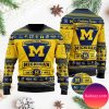 Michigan Wolverines Custom Name &amp Number Personalized Christmas Ugly Sweater