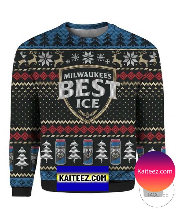 Milwaukee Best Ice 3D Christmas Ugly Sweater