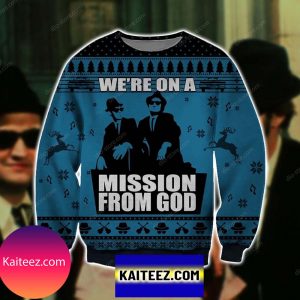 Mission From God 3d Print Christmas Ugly Sweater