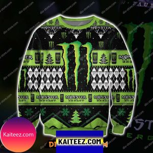 Monster Energy 3d All Over Print Christmas Ugly Sweater