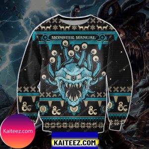 Monster Manual Game 3d Print Christmas Ugly Sweater