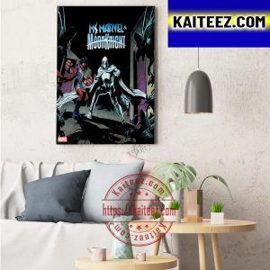 Ms Marvel In Ms Marvel And Moon Knight Decor Poster Canvas