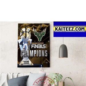 NBA 2K League Finals 2022 Bad Bucks Champions ArtDecor Poster Canvas