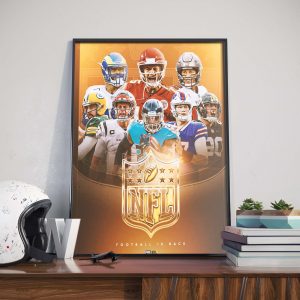 NFL Football Is Back 2022 New Season Poster Canvas