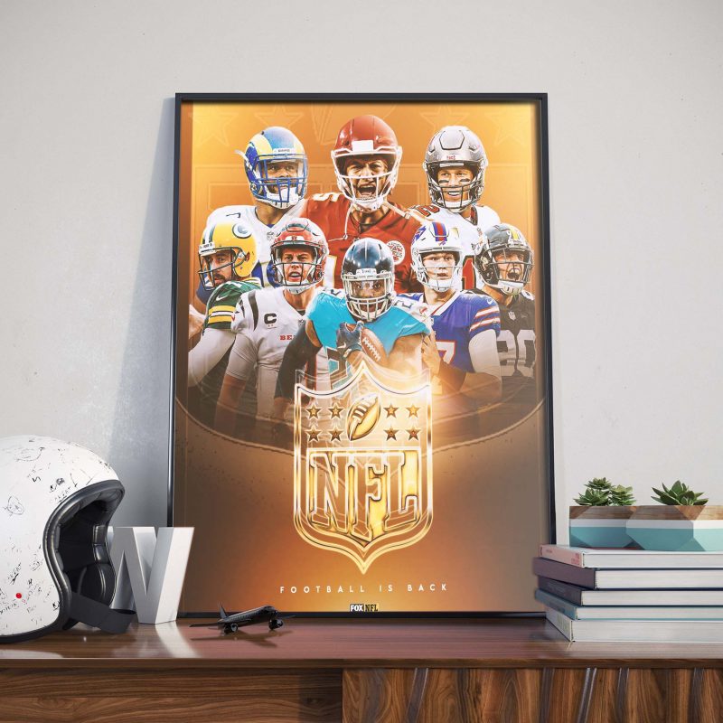 Welcome Back Football We've Missed You Decorations Poster Canvas - Kaiteez