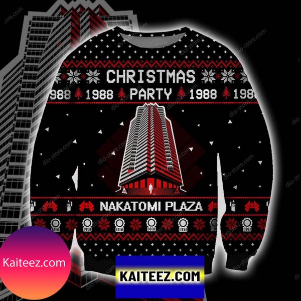 Nakatomi Plaza Knitting Pattern 3d Print Christmas Ugly Sweater