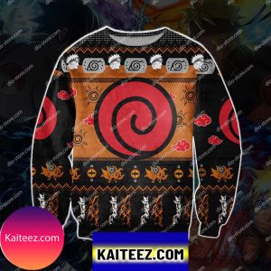 Naruto Knitting Pattern 3d Print Christmas Ugly Sweater