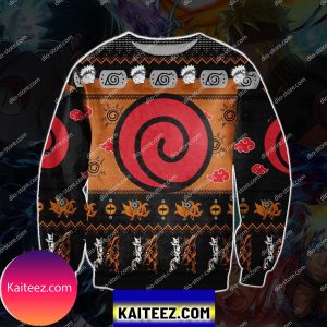 Naruto Knitting Pattern 3d Print Christmas Ugly Sweater
