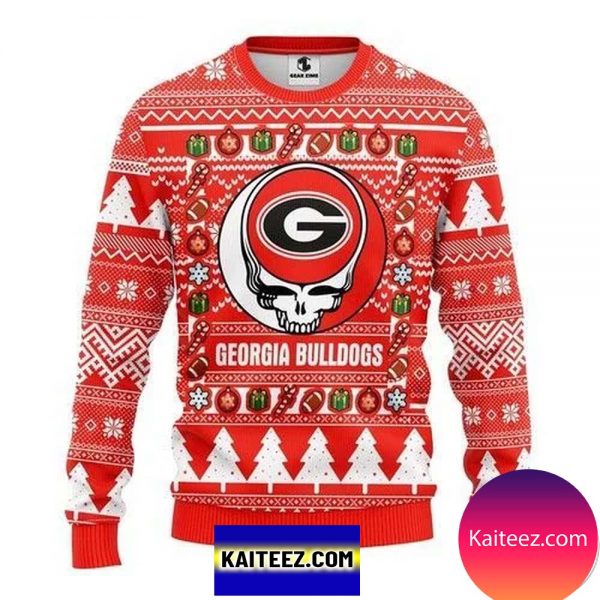 Ncaa Georgia Bulldogs Grateful Dead Christmas Ugly Sweater