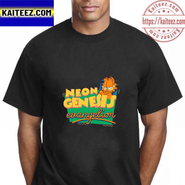 Neon Genesis Evangelion Garfield Vintage T-Shirt