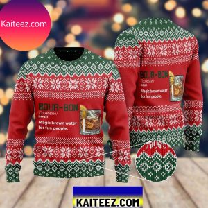 New 2021 Bourbon Noun Christmas Ugly Sweater