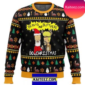 New Beavis and Butthead Do Christmas Christmas Ugly  Sweater