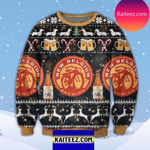 New Belgium Beer 3D Christmas Ugly Sweater