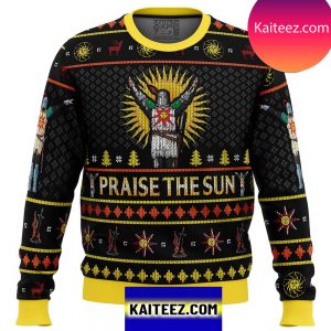 New Dark Souls Praise the Sun Christmas Ugly Sweater