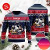 New England Patriots Symbol Wearing Santa Claus Hat Ho Ho Ho Personalized Christmas Ugly Sweater