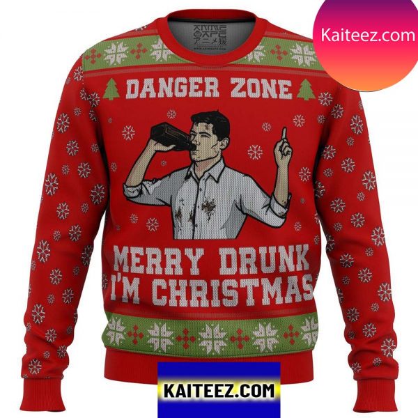 New Merry Drunk Im Christmas Sterling Archer Christmas Ugly Sweater
