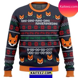 New What does the Fox say Christmas Ugly Sweater