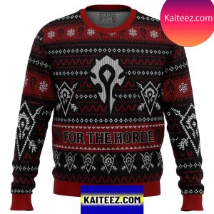 New World Of Warcraft For The Horde Christmas Ugly Sweater