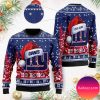 New York Giants Football Team Logo Custom Name Personalized Christmas Ugly Sweater