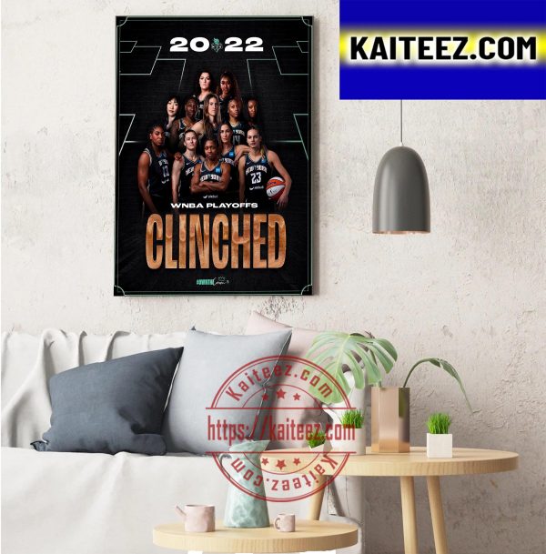 New York Liberty Are 2022 WNBA Playoffs Clinched Art Decor Poster Canvas