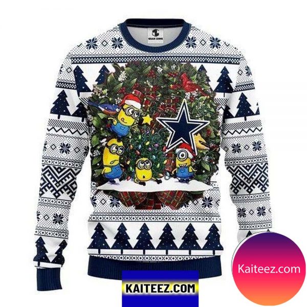 Nfl Dallas Cowboys Minion Christmas Ugly Sweater