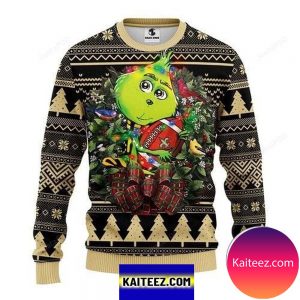 Nfl New Orleans Saints Grinch Hug Christmas Ugly Sweater