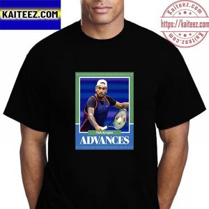 Nick Kyrgios Advances 2022 US Open Tennis Vintage T-Shirt