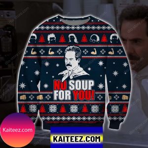 No Soup For You Knitting Pattern 3d Print Christmas Ugly Sweater