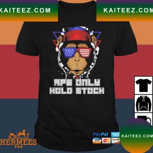 Official Ape Only Hold Stock Us Glasses T-Shirt