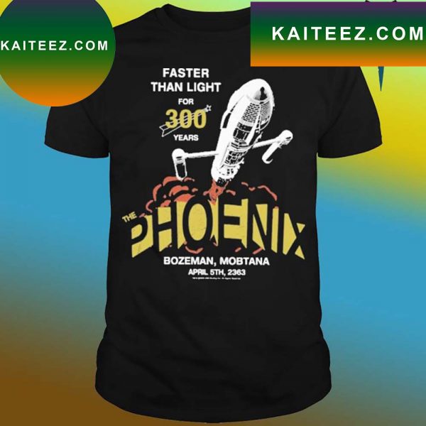 Official Grounded faster than light for 300 years the phoenix T-shirt