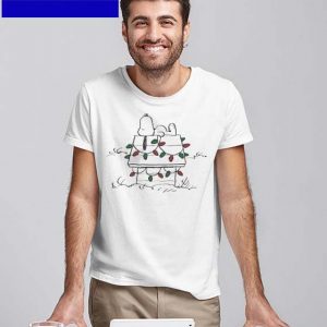 Official House Lights Peanuts Snoopy Merry Christmas T-Shirt