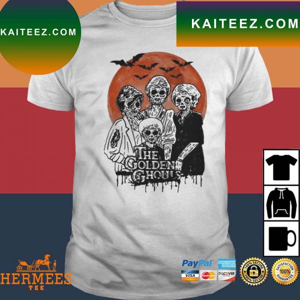 Official The Golden Girl Ghouls Skull Happy Halloween T-Shirt