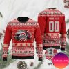 Notre Dame Fighting Irish Football Team Logo Personalized  Christmas Ugly Sweater